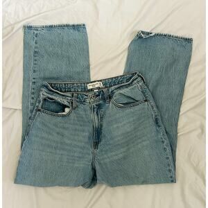 abercrombie and fitch the loose high rise curve love jeans